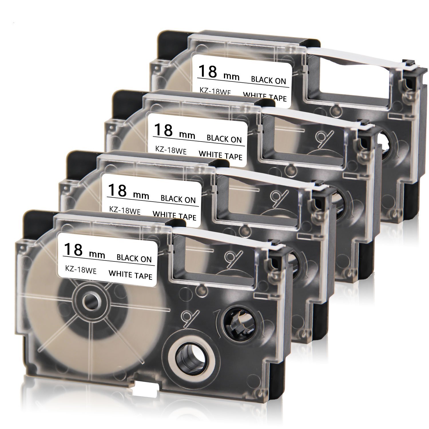 Amazon.com: Absonic 4-Pack Compatible Label Tape Replacement for Amazon.com: Absonic 4-Pack Compatible Label Tape Replacement for
